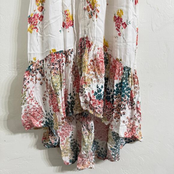 Lucky Brand Felice Floral Print High-Low Midi Dress High Low Size XS - Picture 7 of 10
